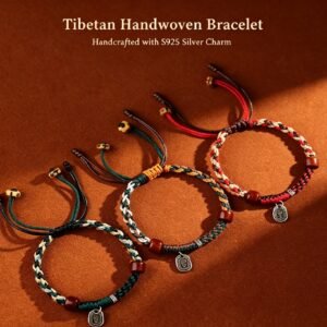 Tibetan Cord + Metal Bracelets – Ethnic, Chinese style