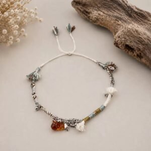 Tibetan Cotton cord + Amber Bracelets – Individual, Ethnic