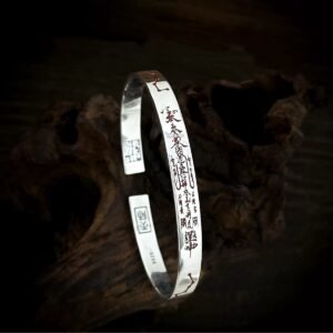 Wealth God Silver-plated Bracelets – Chinese style, Vintage