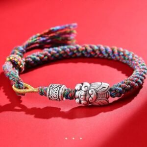 Rise-to-Fame Braided cord + Silver-plated Bracelets – Vintage, Artistic