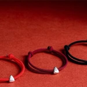 Exam Success Braided cord + Silver-plated Bracelets – Vintage, Chinese