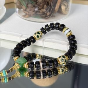 Jadeite Coconut shell Bracelets – Vintage, New Chinese