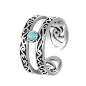 Auspicious Clouds Silver-plated Rings – Chinese style
