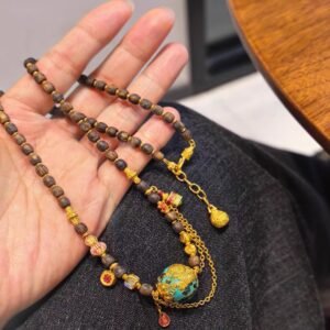 Dragon & Phoenix Sandalwood Necklaces – Vintage, Artistic